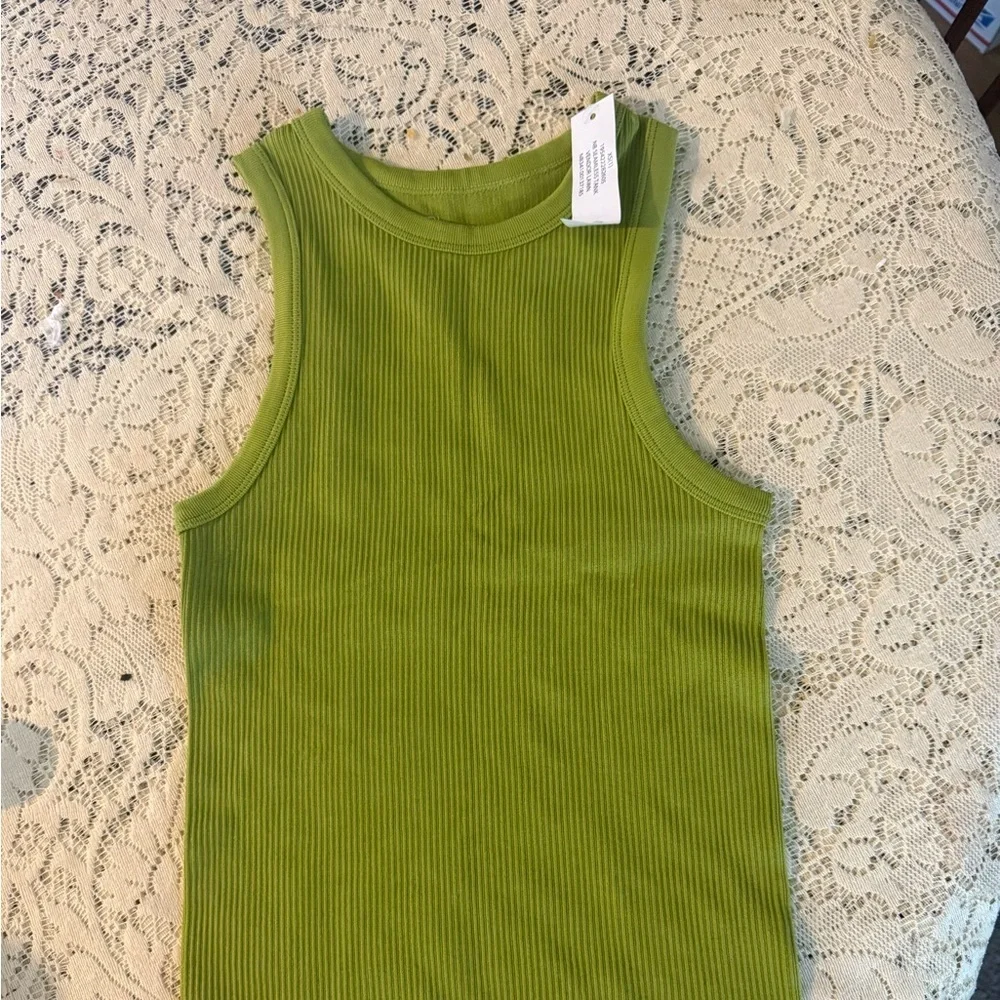 No Boundaries Juniors Seamless Tank Top, Women's Size XS (1) Deco Green